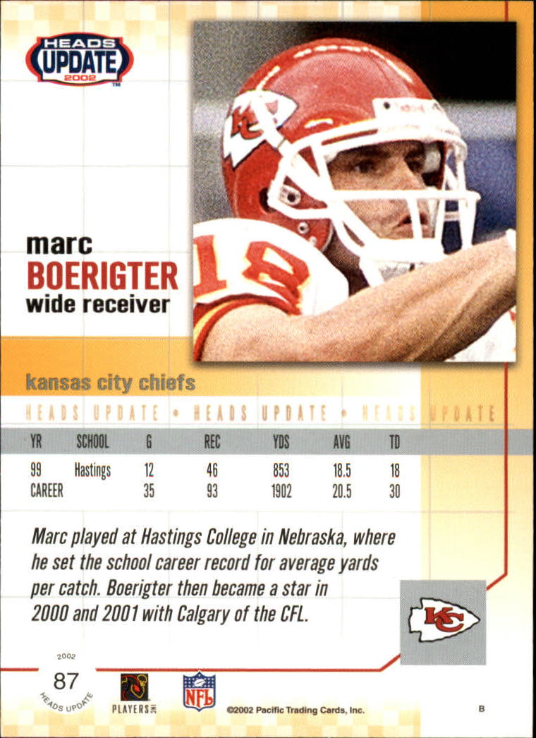 B1884- 2002 Pacific Heads Update FB Asst Cards -You Pick- 15+ FREE US SHIP - Picture 219 of 369