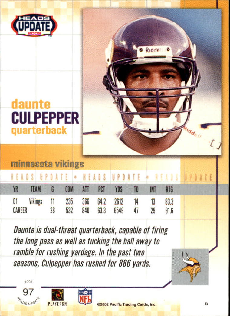 B1884- 2002 Pacific Heads Update FB Asst Cards -You Pick- 15+ FREE US SHIP - Picture 239 of 369