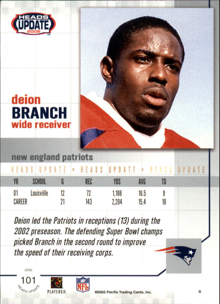 B1884- 2002 Pacific Heads Update FB Asst Cards -You Pick- 15+ FREE US SHIP - Picture 243 of 369