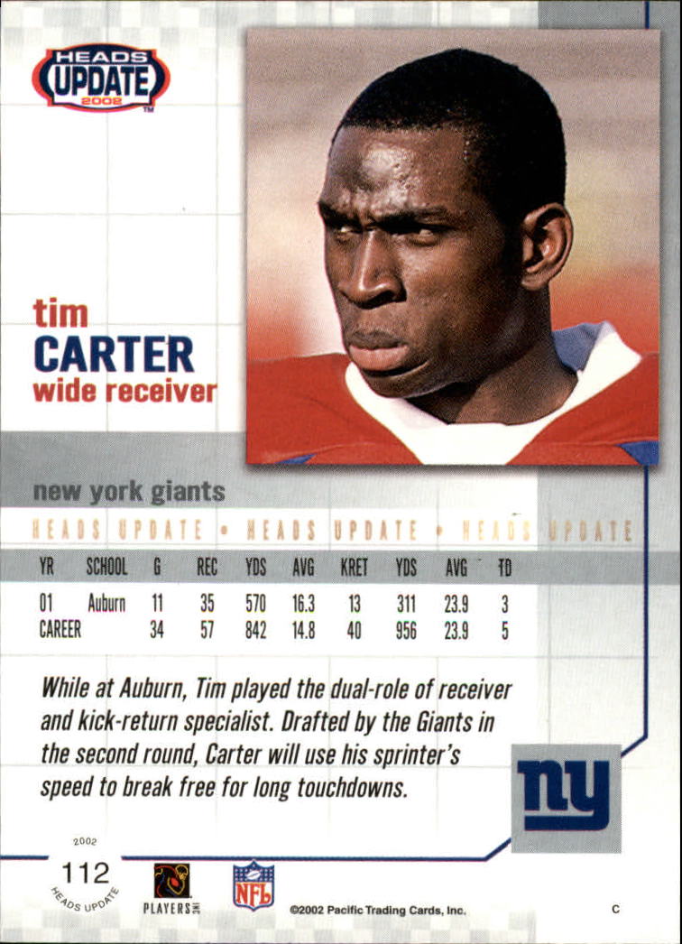 B1884- 2002 Pacific Heads Update FB Asst Cards -You Pick- 15+ FREE US SHIP - Picture 249 of 369