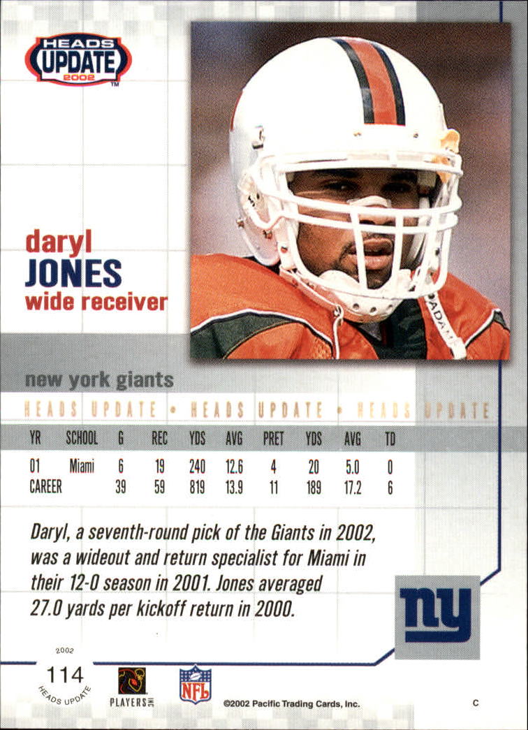 B1884- 2002 Pacific Heads Update FB Asst Cards -You Pick- 15+ FREE US SHIP - Picture 253 of 369