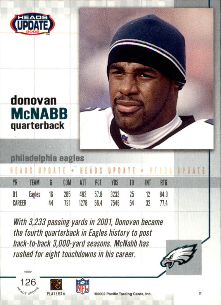 B1884- 2002 Pacific Heads Update FB Asst Cards -You Pick- 15+ FREE US SHIP - Picture 273 of 369