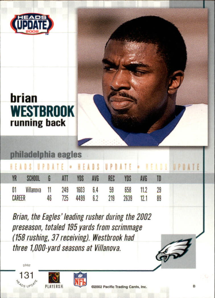 B1884- 2002 Pacific Heads Update FB Asst Cards -You Pick- 15+ FREE US SHIP - Picture 283 of 369