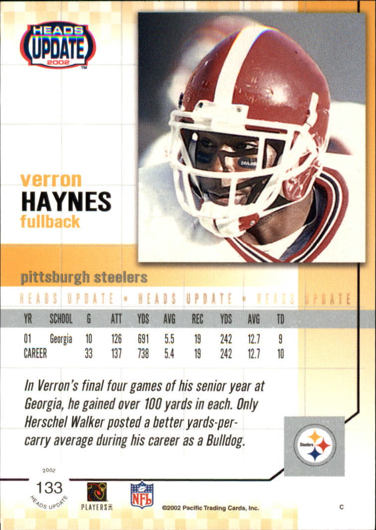 B1884- 2002 Pacific Heads Update FB Asst Cards -You Pick- 15+ FREE US SHIP - Picture 285 of 369