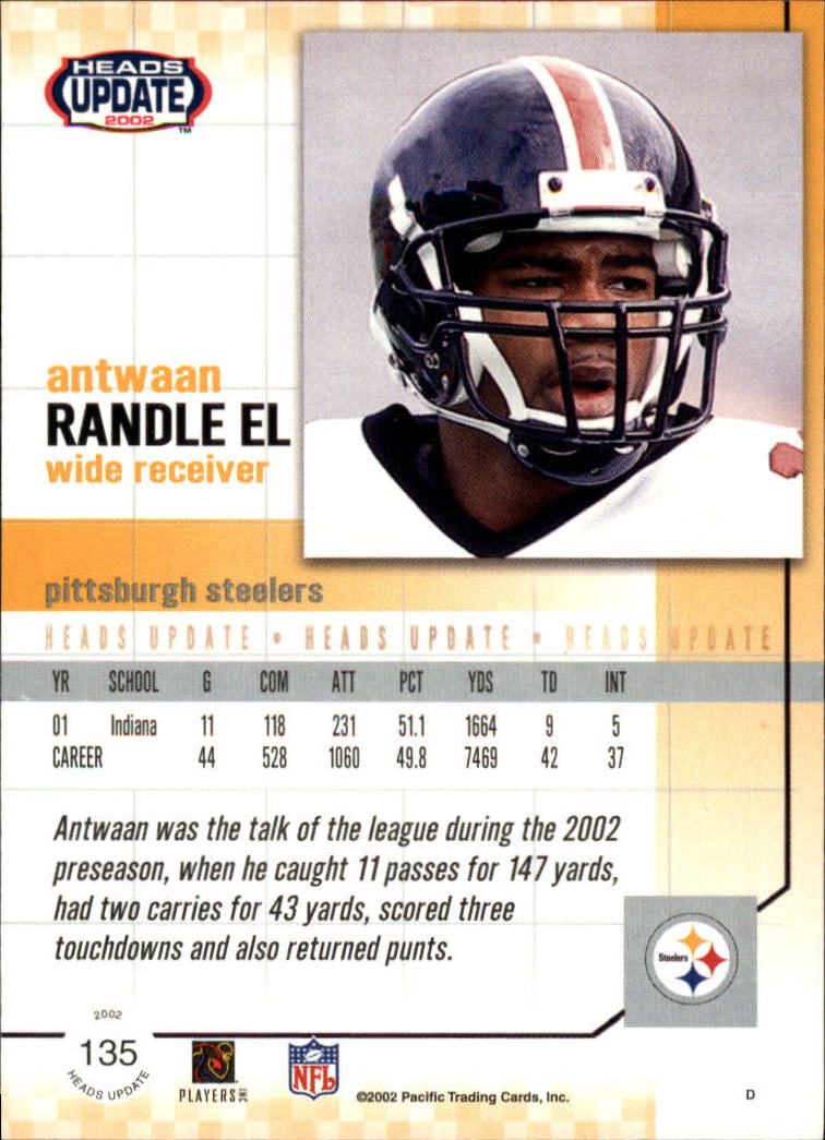 B1884- 2002 Pacific Heads Update FB Asst Cards -You Pick- 15+ FREE US SHIP - Picture 289 of 369