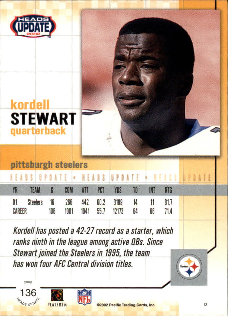 B1884- 2002 Pacific Heads Update FB Asst Cards -You Pick- 15+ FREE US SHIP - Picture 291 of 369