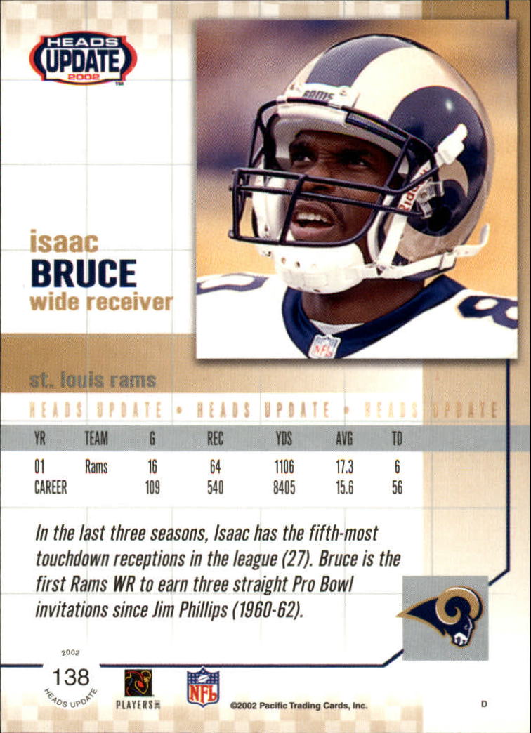 B1884- 2002 Pacific Heads Update FB Asst Cards -You Pick- 15+ FREE US SHIP - Picture 295 of 369