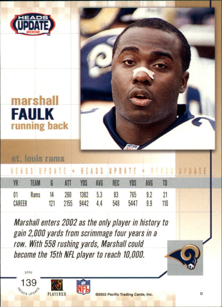 B1884- 2002 Pacific Heads Update FB Asst Cards -You Pick- 15+ FREE US SHIP - Picture 297 of 369