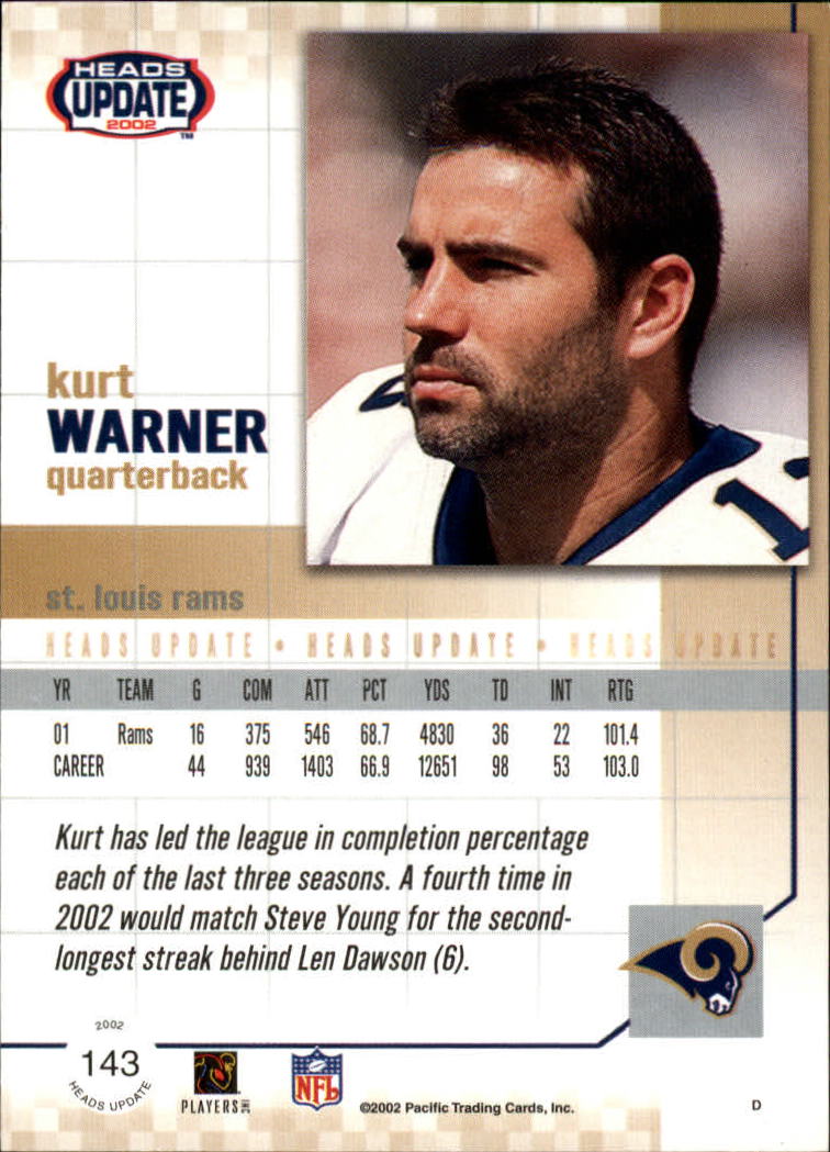 B1884- 2002 Pacific Heads Update FB Asst Cards -You Pick- 15+ FREE US SHIP - Picture 305 of 369