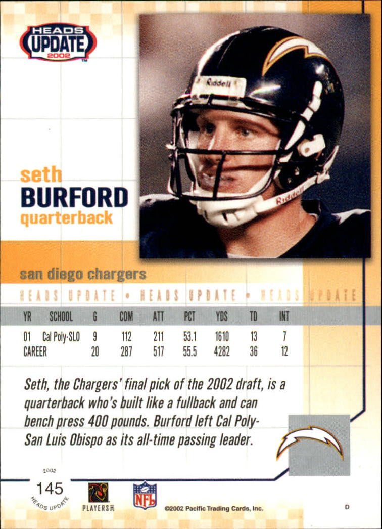 B1884- 2002 Pacific Heads Update FB Asst Cards -You Pick- 15+ FREE US SHIP - Picture 309 of 369