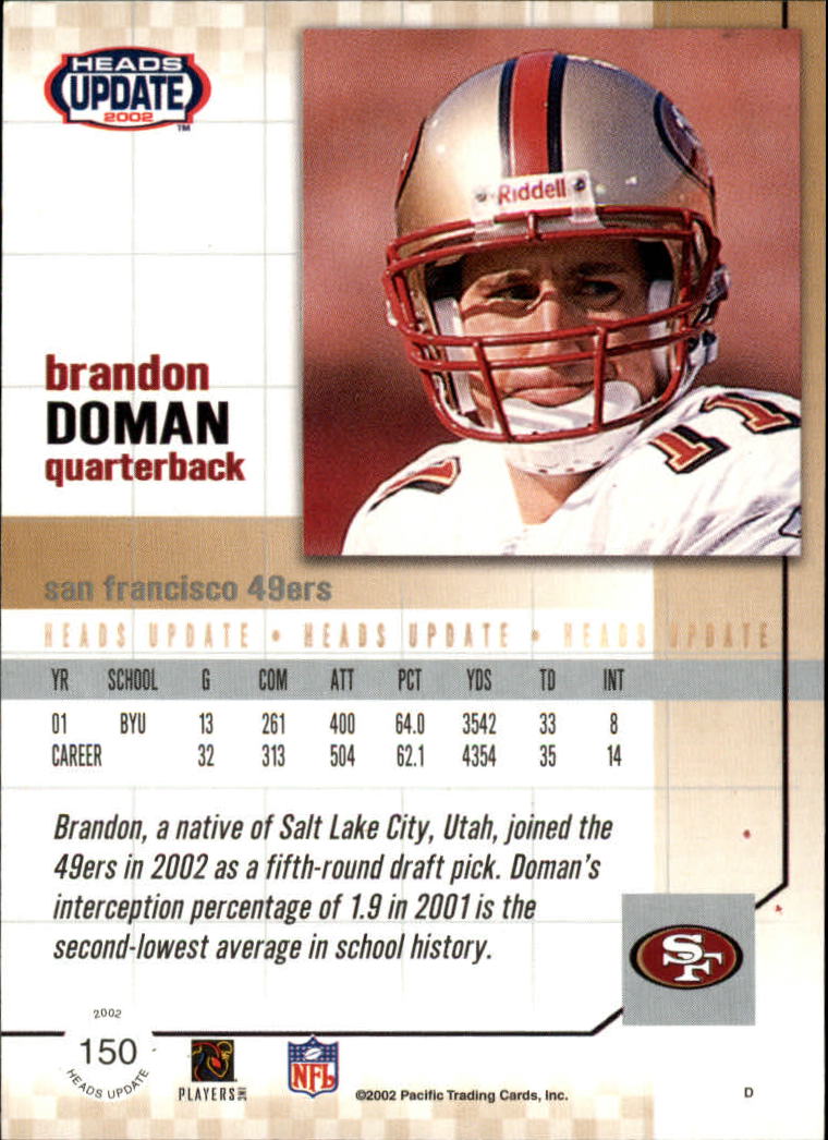 B1884- 2002 Pacific Heads Update FB Asst Cards -You Pick- 15+ FREE US SHIP - Picture 319 of 369