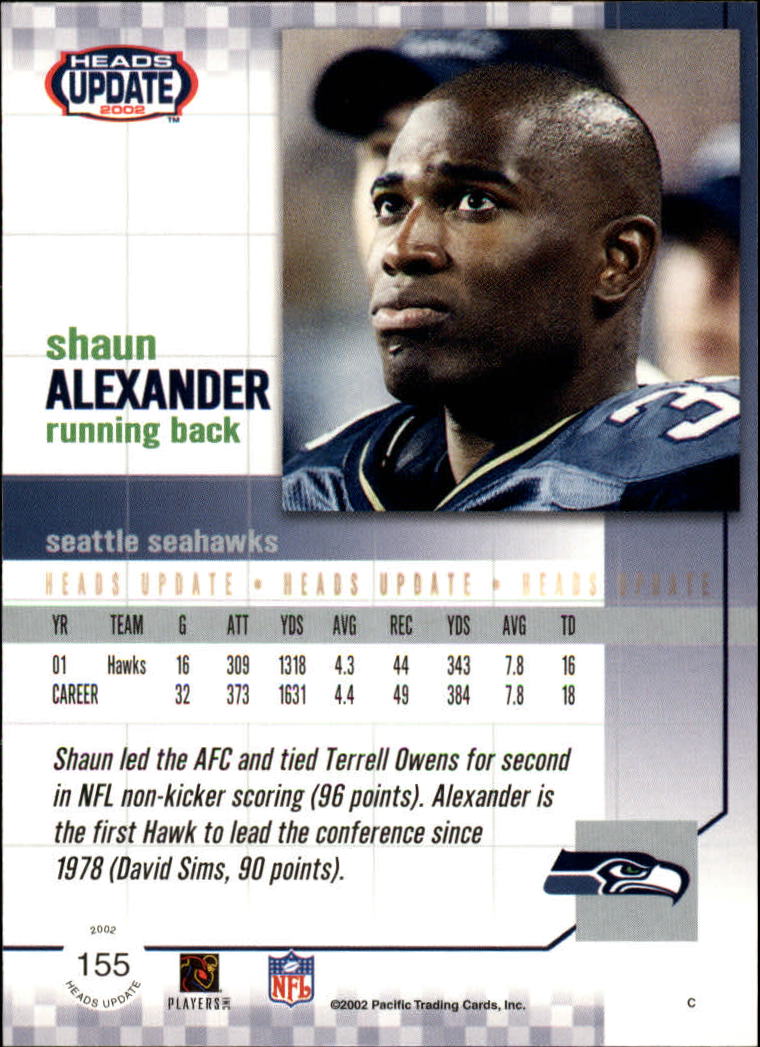 B1884- 2002 Pacific Heads Update FB Asst Cards -You Pick- 15+ FREE US SHIP - Picture 329 of 369