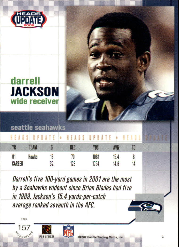 B1884- 2002 Pacific Heads Update FB Asst Cards -You Pick- 15+ FREE US SHIP - Picture 333 of 369