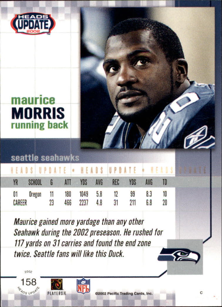 B1884- 2002 Pacific Heads Update FB Asst Cards -You Pick- 15+ FREE US SHIP - Picture 335 of 369