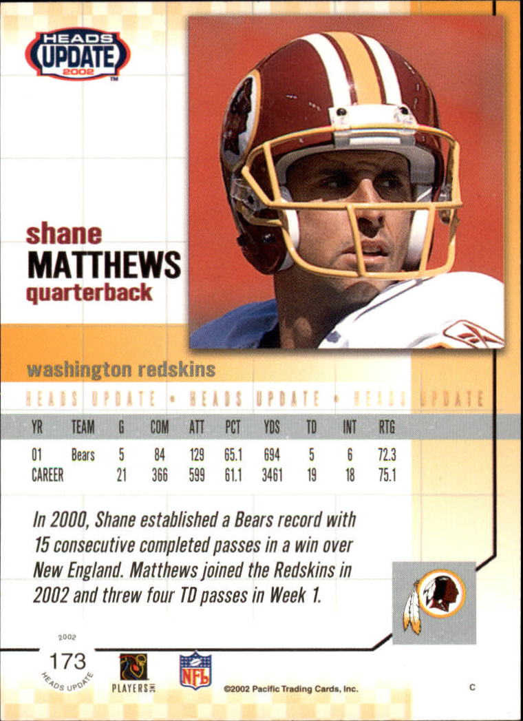 B1884- 2002 Pacific Heads Update FB Asst Cards -You Pick- 15+ FREE US SHIP - Picture 365 of 369