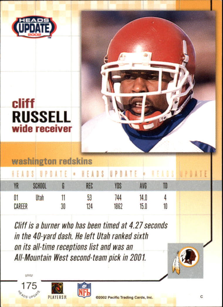 B1884- 2002 Pacific Heads Update FB Asst Cards -You Pick- 15+ FREE US SHIP - Picture 369 of 369