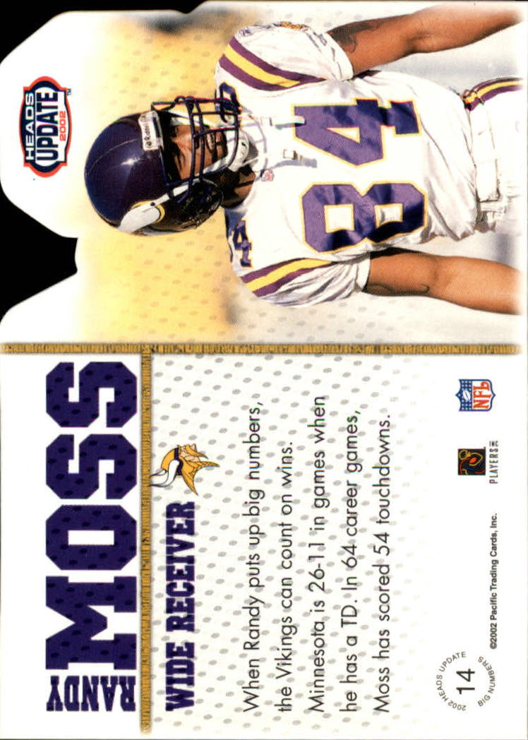 2002 Heads Update (Pacific) Football Cards - Picture 11 of 47