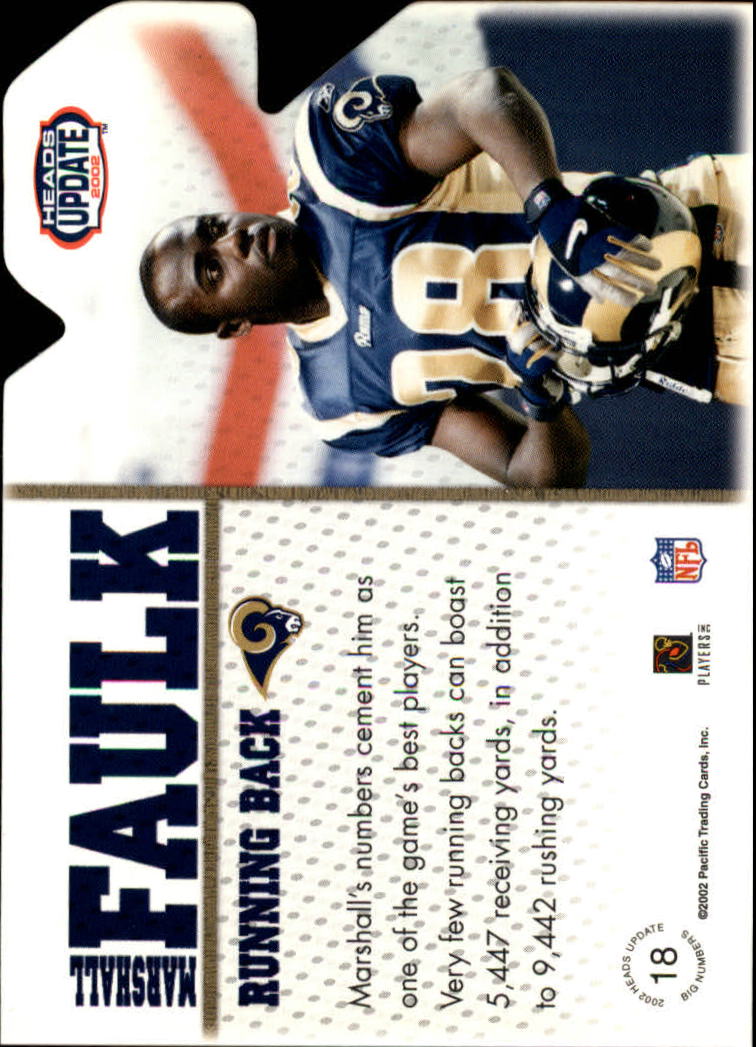 2002 Heads Update (Pacific) Football Cards - Picture 13 of 47