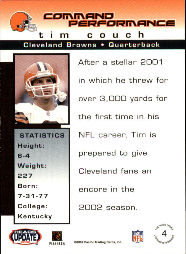 B1884- 2002 Pacific Heads Update FB Asst Cards -You Pick- 15+ FREE US SHIP - Picture 75 of 369