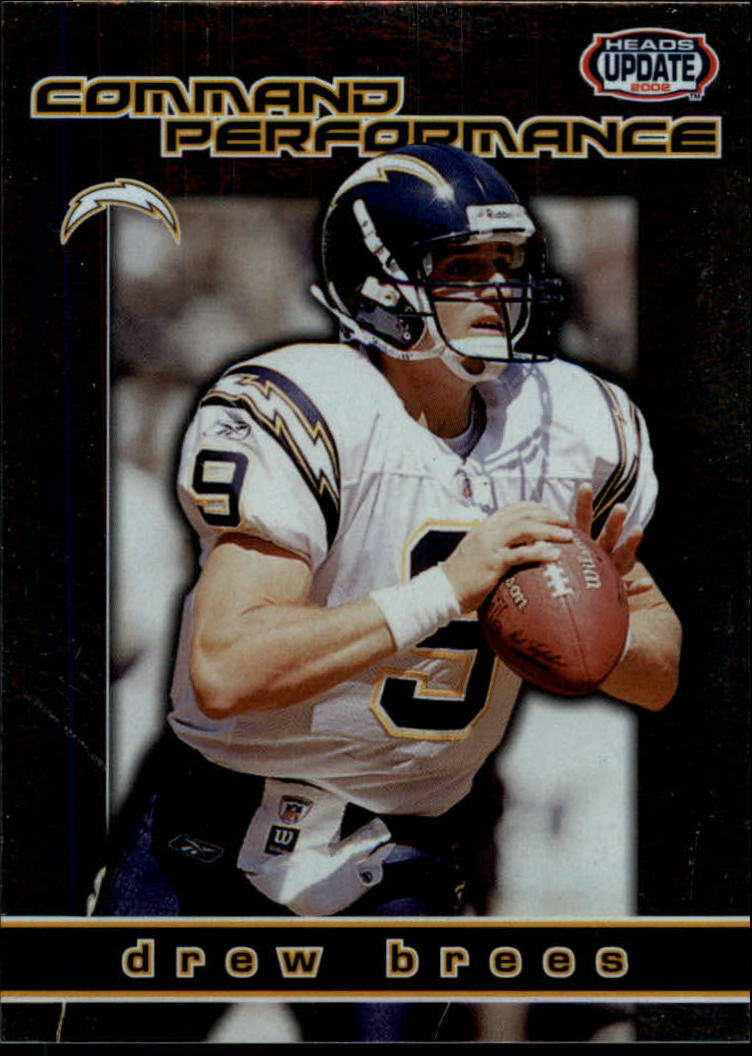2002 Pacific Heads Update Command Performance #17 Drew Brees