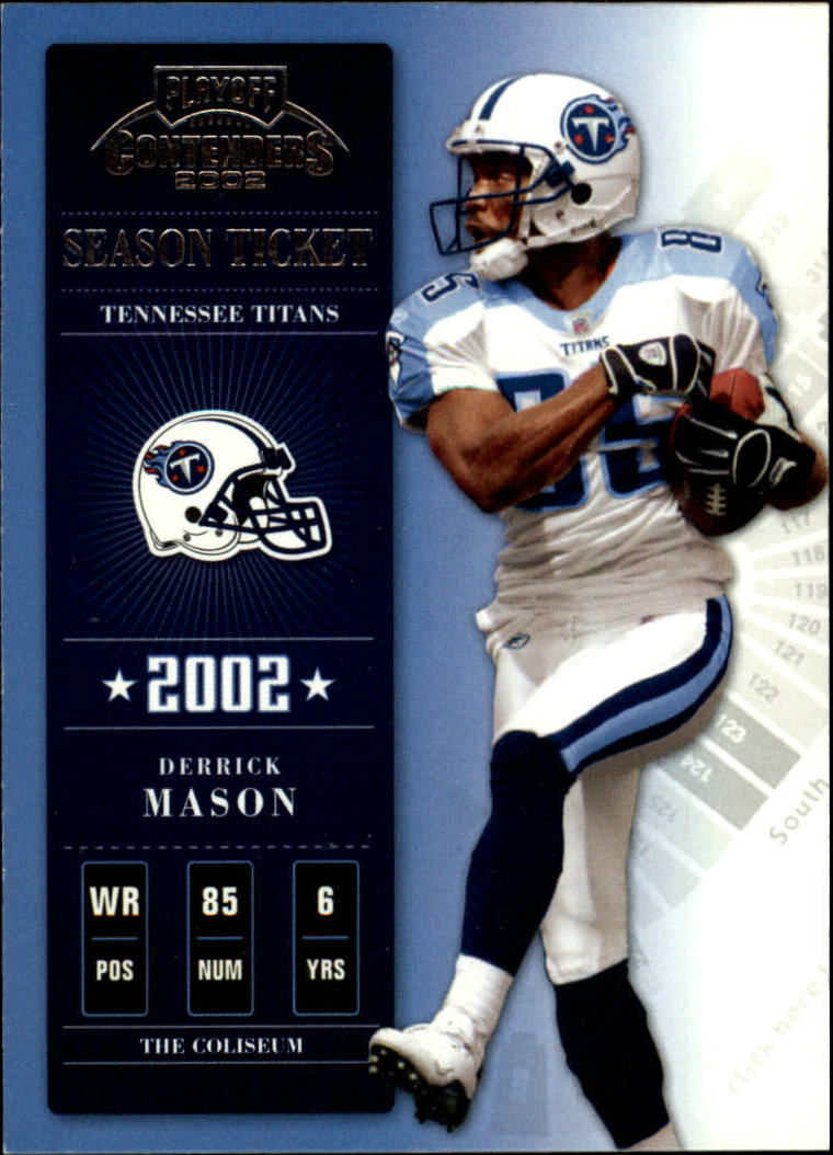 2002 Playoff Contenders #37 Derrick Mason