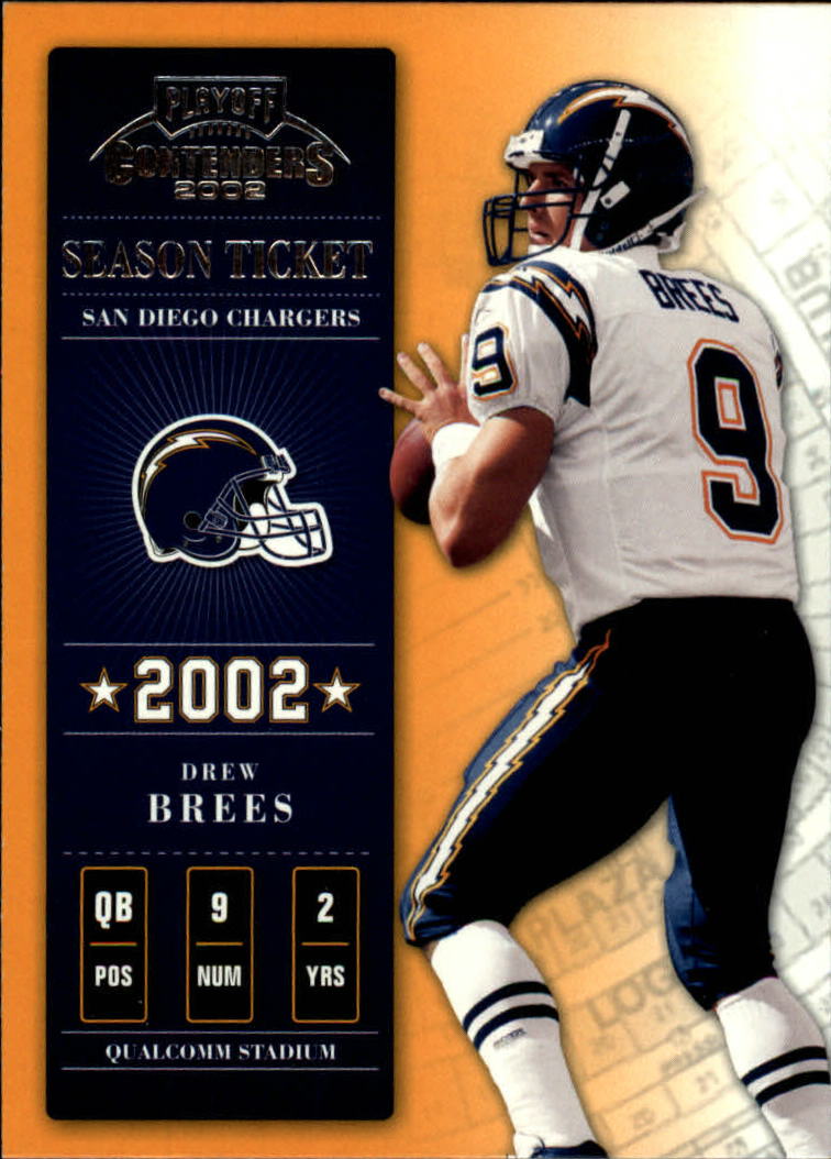 2002 Playoff Contenders #50 Drew Brees