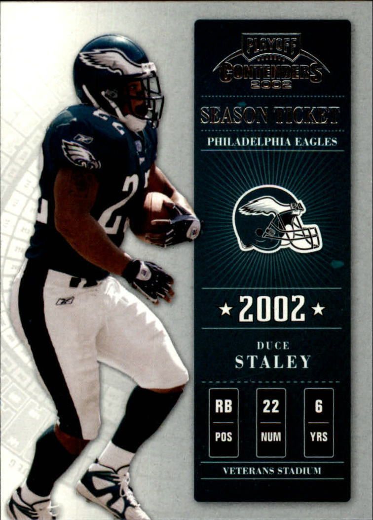 2002 Playoff Contenders #60 Duce Staley