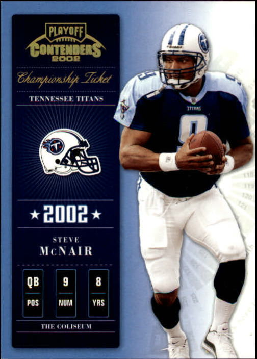 2002 Playoff Contenders Championship Ticket #34 Steve McNair