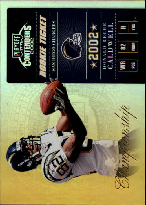 2002 Playoff Contenders Championship Ticket #164 Reche Caldwell