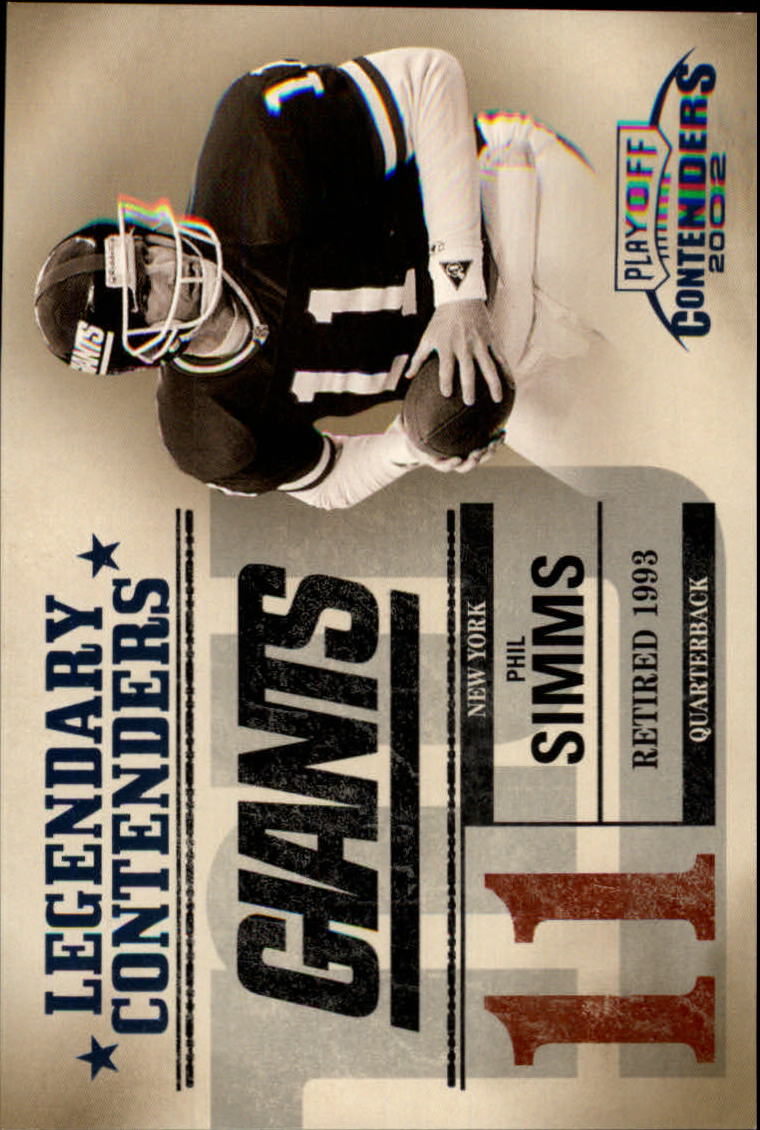 2002 Playoff Contenders Legendary Contenders #LC5 Phil Simms