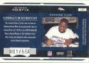 2002 Playoff Honors #221 Clinton Portis JSY RC back image