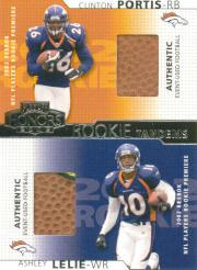 2002 Playoff Honors Rookie Tandems/Quads #RT5 Clinton Portis/Ashley Lelie