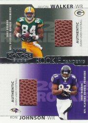 2002 Playoff Honors Rookie Tandems/Quads #RT12 Javon Walker/Ron Johnson