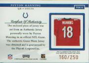 2002 Playoff Piece of the Game Materials 1st Down #42 Peyton Manning back image