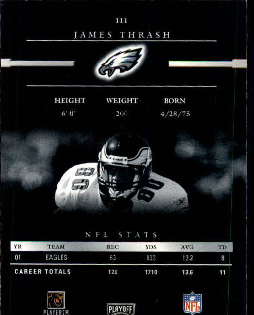 2002 Playoff Prestige #111 James Thrash back image