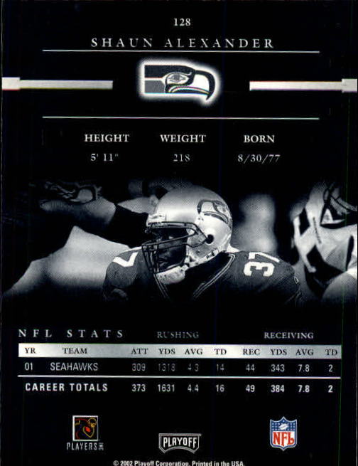 2002 Playoff Prestige Football "Main Set" Cards - Picture 39 of 65