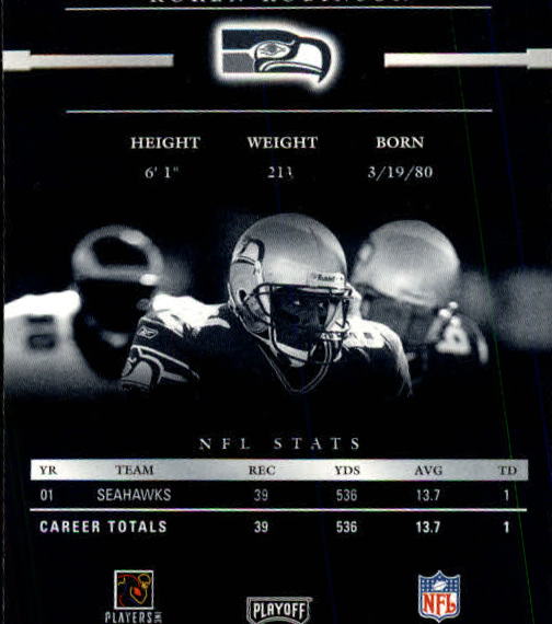 2002 Playoff Prestige Football "Main Set" Cards - Picture 43 of 65