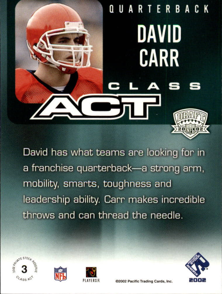 2002 Private Stock (Pacific) Football Cards - Picture 57 of 75