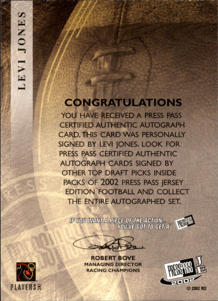 2002 Press Pass JE Football Cards - Picture 13 of 29