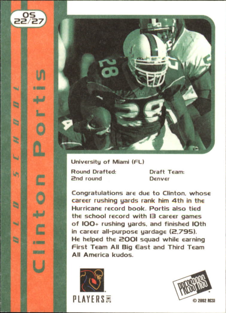 2002 Press Pass JE Football Cards - Picture 29 of 29