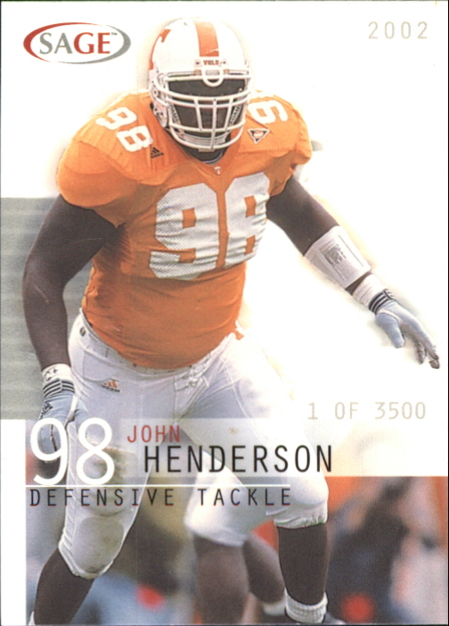 2002 Sage Football "Main Set" Base Cards - Picture 8 of 17