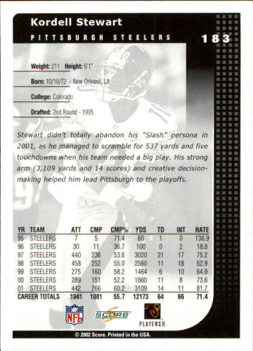 2002 Score Football "Main Set" Cards - Picture 41 of 133