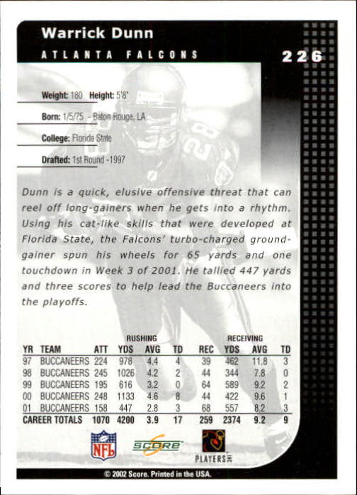 2002 Score Football "Main Set" Cards - Picture 57 of 133