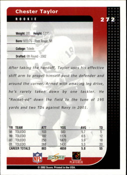2002 Score Football "Main Set" Cards - Picture 93 of 133