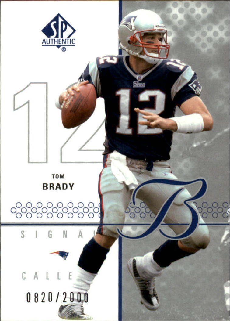 2002 SP Authentic #100 Tom Brady SC