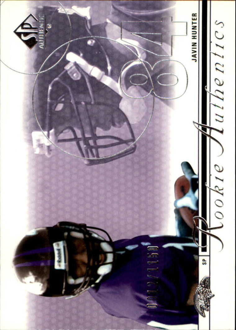 2002 SP Authentic #160 Javin Hunter RC