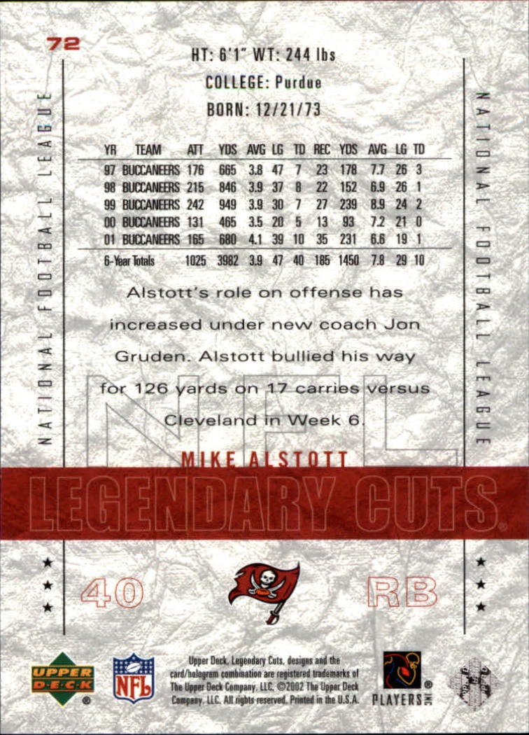 2002 SP Legendary Cuts (Upper Deck) Football Cards - Picture 31 of 51