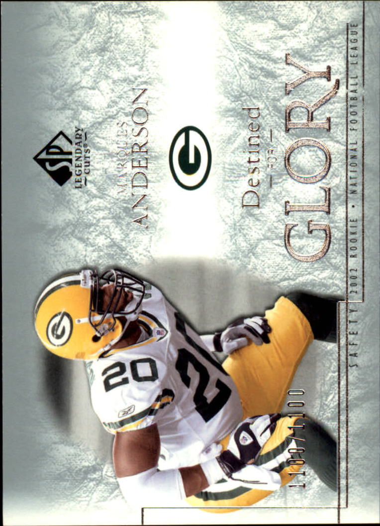 2002 SP Legendary Cuts #188 Marques Anderson RC