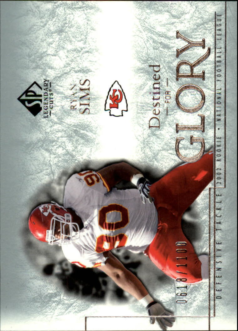 2002 SP Legendary Cuts #201 Ryan Sims RC