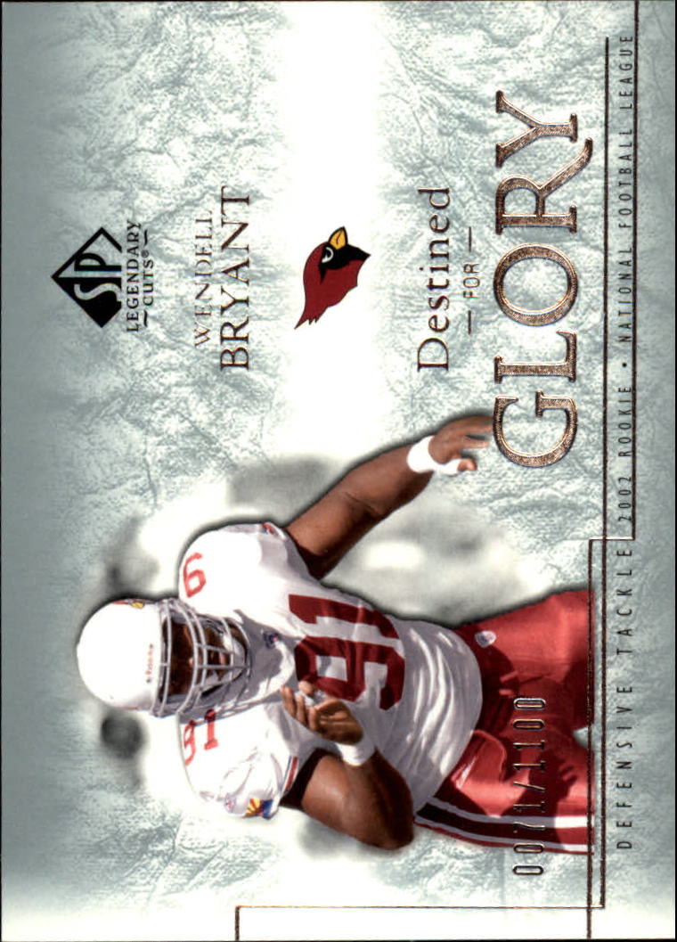 2002 SP Legendary Cuts #210 Wendell Bryant RC